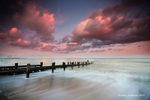 Gorleston Beach in Spring at Sunset