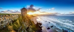 05 20x48 canvas 2013-065CP Sunset at Mussenden Temple Downhill Strand
