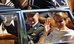 (B-13)  Belgian Royals in Car