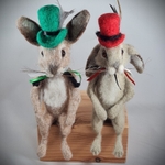 Hares in hats. Photo 3