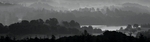 Monochrome Windermere Panorama