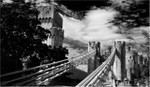 Conway suspension bridge 4 bw B