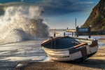z3560 Stormy Seas, Bonchurch Beach