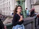 Young Woman on Bridge 2017