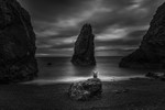 Lost, Hidden Cove at Copper Coast Drive, County Waterford, Ireland.