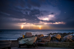 z3479 Distant Storm from Steephill Cove
