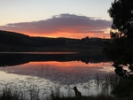South African Lake Sunset