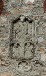 Santa Catarina, façade, gable relief, St. Catherine of Alexandria