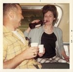 Partying on a bus