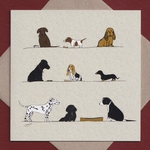 Dogs greetings card