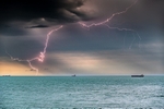 z4075 Evening Storm off of Sandown Bay
