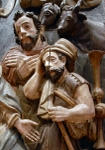 Nativity, detail of Shepherds