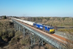 JL - 6.3.26 60026 6N87 Lynemouth - Tyne CT, Bedlington Viaduct