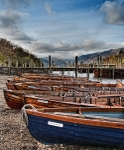 Blue Boat on Derwentwater.