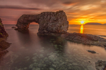 Sunrise at Great Pollet Sea Arch
