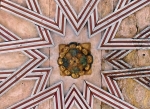 Lower cloister walk, testera alfarje ceiling, detail