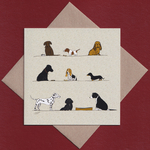 Dogs greetings card