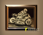 Reflect Glass Deign Joey dunlop Framed mirror