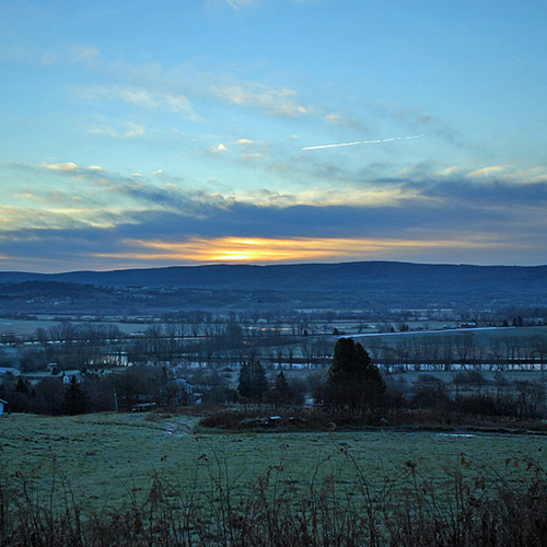 The Kennebecasis Valley winds it's way through Kings County at Bloomfield, New Brunswick.