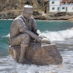 Fisherman on the beach