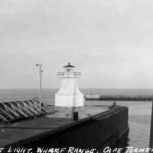 Front Lighthouse Wharf Range Cape Tormentine New Brunswick Canada ~ circa early 20th Century
