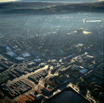 A00185A Greenock from above Clydeport container terminal in 2001