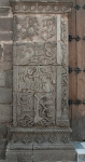 Façade portal, left pilaster