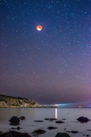 z2791 Supermoon Eclipse over The Needles