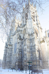 CHRISTMAS MORNING WINTER LIGHTWEST FRONT YORK MINSTER