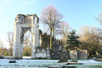BV6R8686 - ST MARYS ABBEY IN WINTER MUSUEM GARDENS YORK