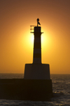 Amble dawn lighthouse portrait 12 inch 