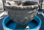 San Pedro Apóstol, atrio, baptismal font
