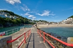 Looking back towards Looe from The Banjo Pier