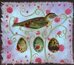 Fabric Bird Collage 1