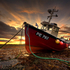 Red Fishing Boat
