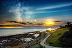 z3517 Castle Cove under the Milky Way and Moonlight