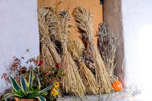 Display inside Mistail Church - Tiefencastel