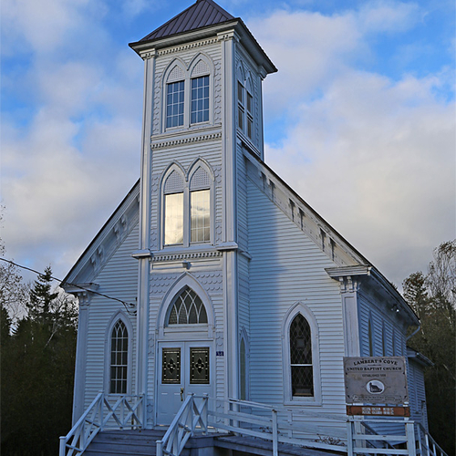 Lambert's Cove United Baptist Church on Deer Island, New Brunswick, Canada was established in 1898