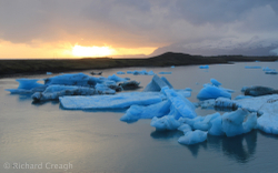 Blue Ice Sunset