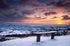 Sunset snow across the Marshwood Vale