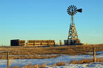 Winter Wyoming Windmill