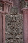 San Francisco, porciúncula door, inner pilaster relief (left)