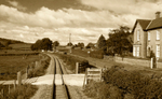 WLLR Level crossing and A458 sepia