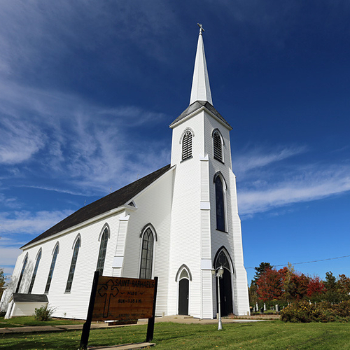The Saint Raphael's Catholic Church in Blackville, New Brunswick was completed in 1890.