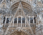 Rouen - Cathedral and clock-1