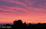 Dunnotar Castle Silhouette at Dawn, 3
