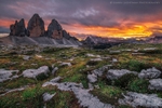 Tre Cime Sunset Glow