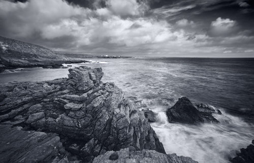 A breezy winter afternoon at Perwick Bay.