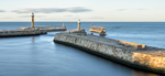The Whitby piers approaching dusk (3)