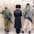 A Hasidic Jew and two soldiers at the Wailing Wall, Jerusalem, Israel